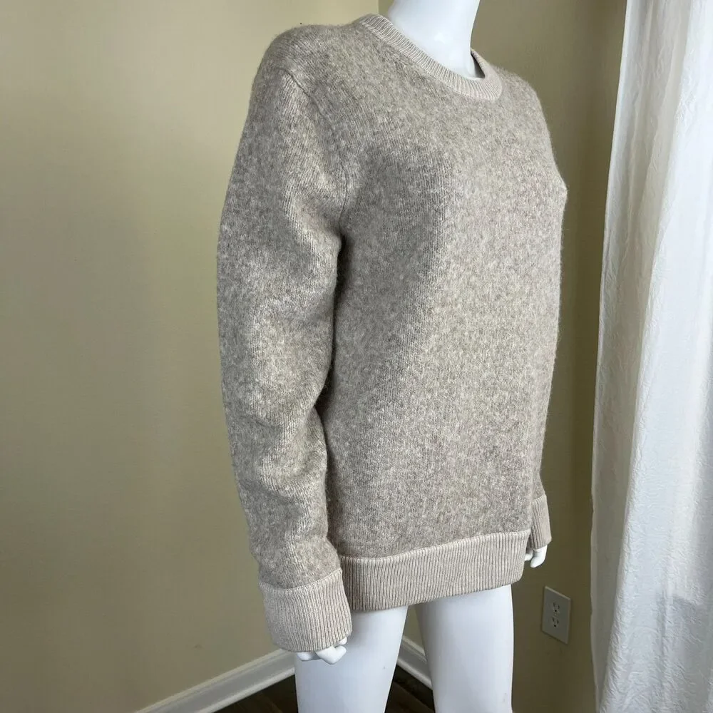 Wallace & Barnes Unisex Wool Llama Alpaca Crewneck Sweater Outdoor Casual Winter